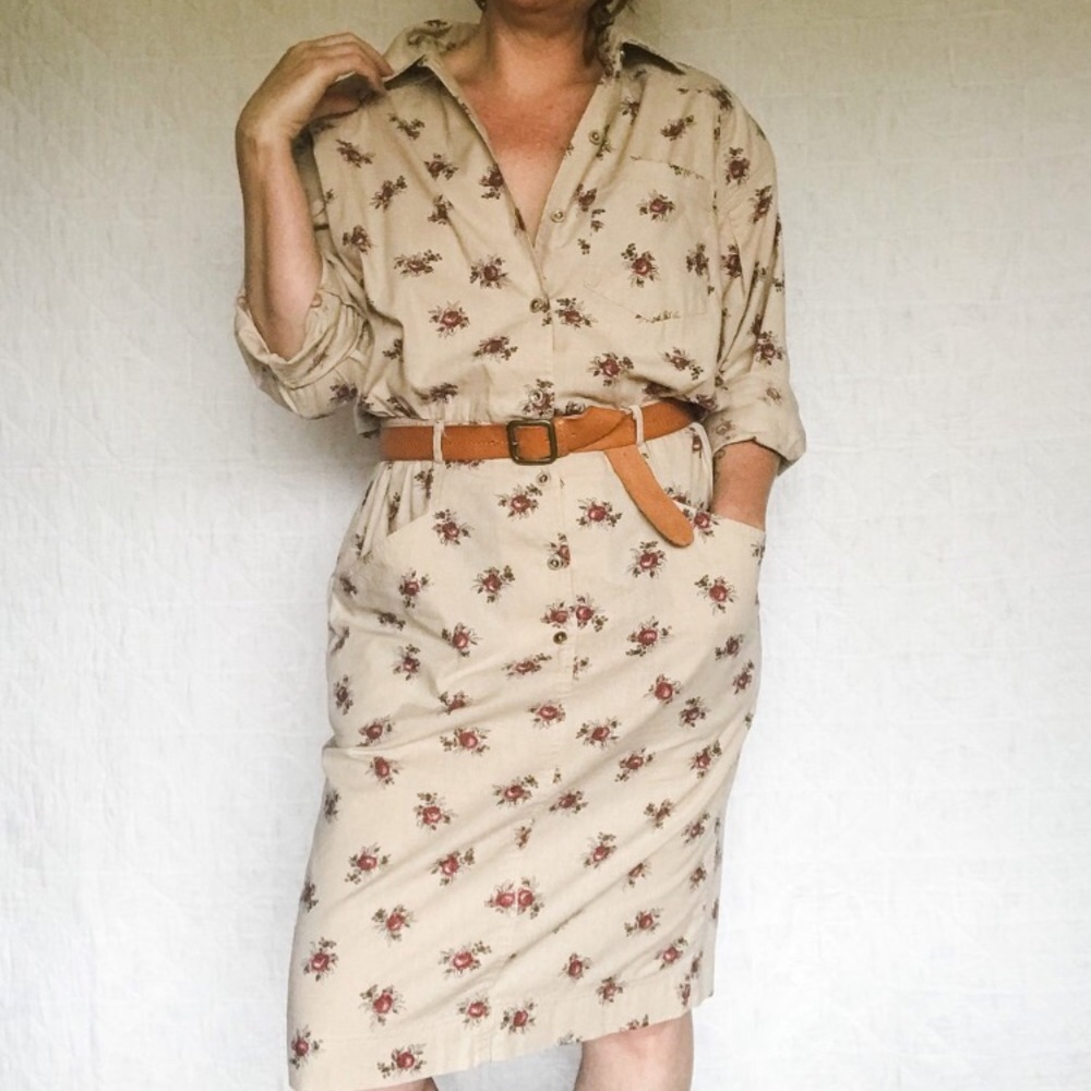 1980s Liz Claiborne Shirt Dress